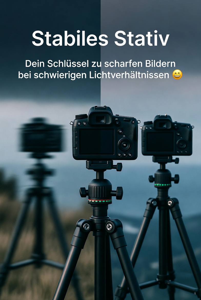 Stabiles Stativ – Dein Schlüssel zu scharfen Bildern bei schwierigen Lichtverhältnissen