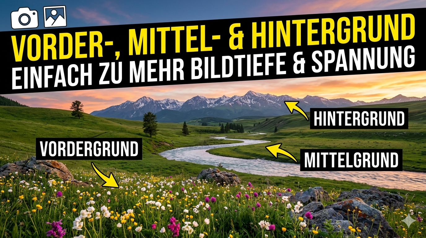 Komposition mit Vorder-, Mittel- und Hintergrund einfach erklärt