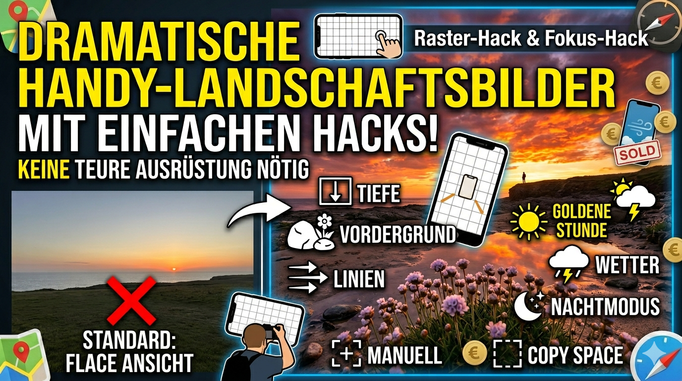 Die besten Smartphone-Hacks für Landschaftsfotografie unterwegs
