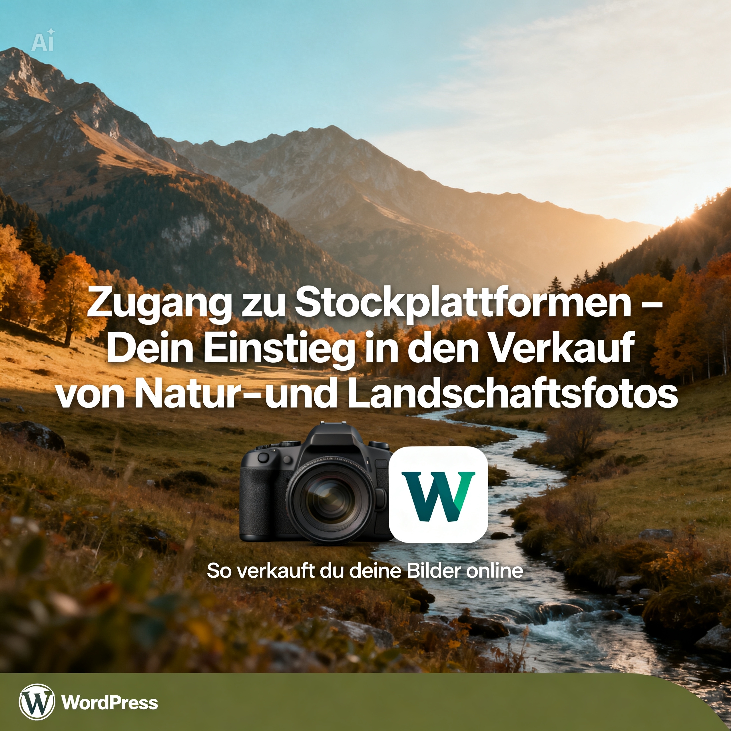 Zugang zu Stockplattformen – Dein Einstieg in den Verkauf von Natur- und Landschaftsfotos