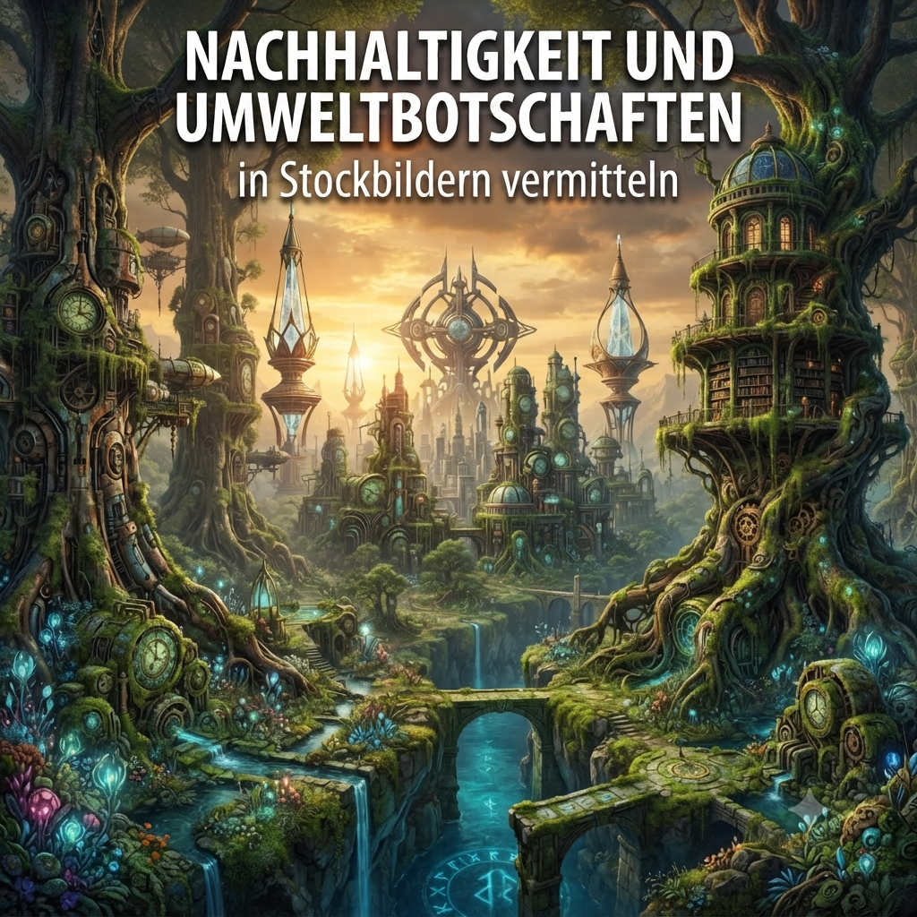 Nachhaltigkeit und Umweltbotschaften in Stockbildern vermitteln