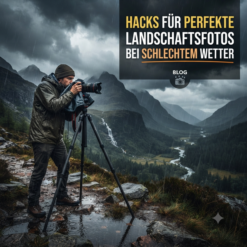 Hacks für perfekte Landschaftsfotos bei schlechtem Wetter