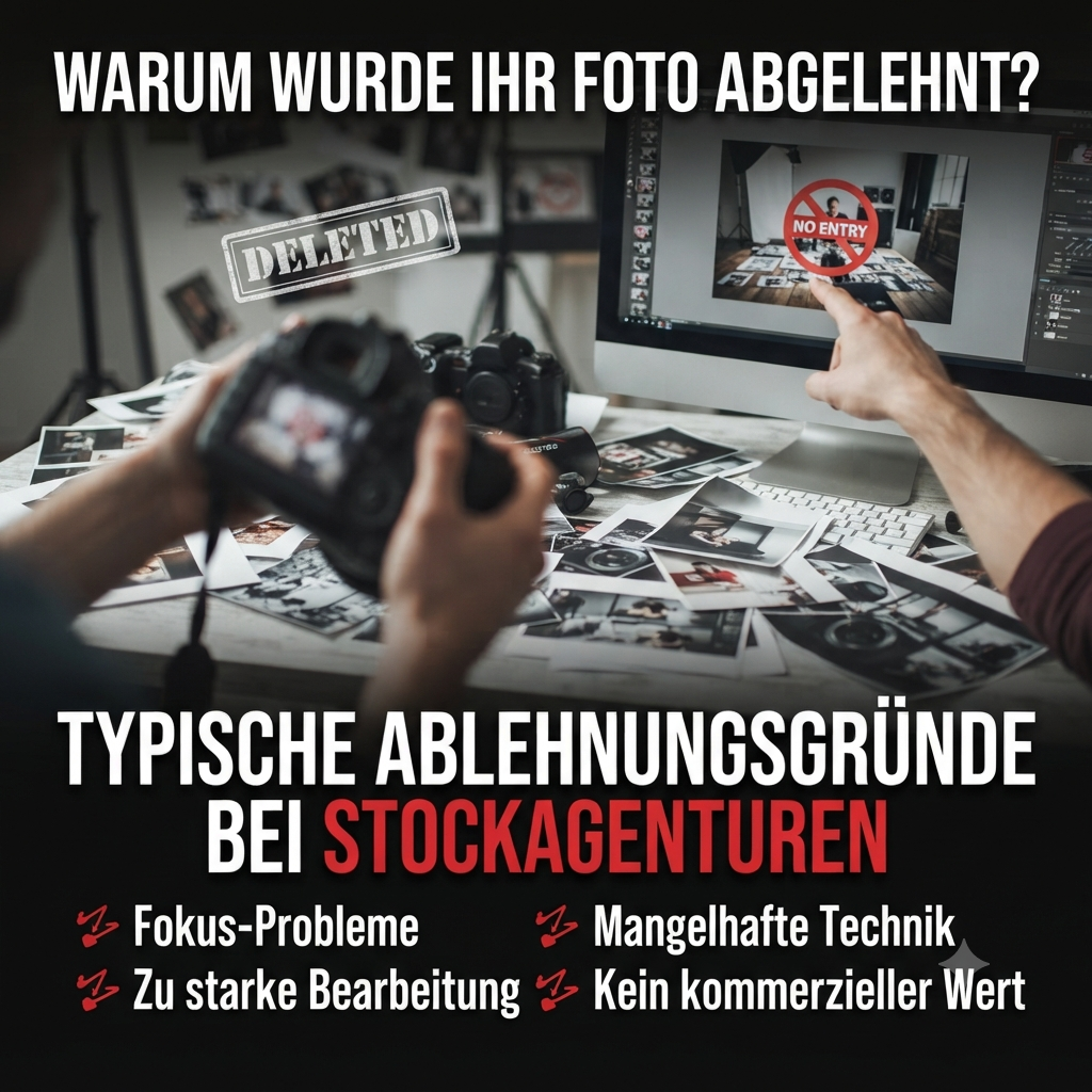 Typische Ablehnungsgründe bei Stockagenturen verstehen