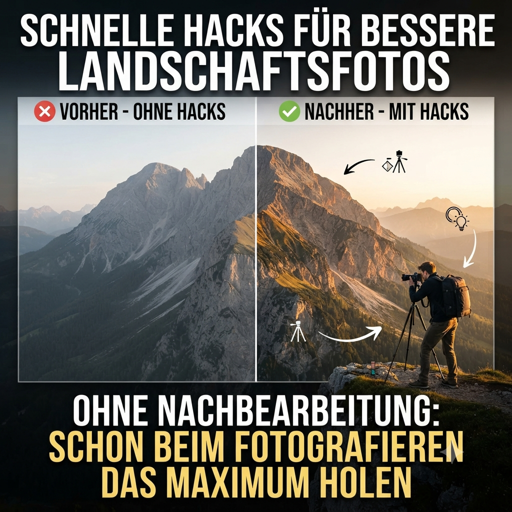 Schnelle Hacks für bessere Landschaftsfotos ohne Nachbearbeitung